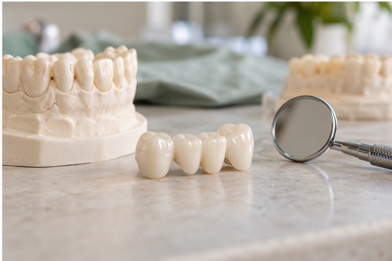 Imagen ilustrativa de puentes dentales