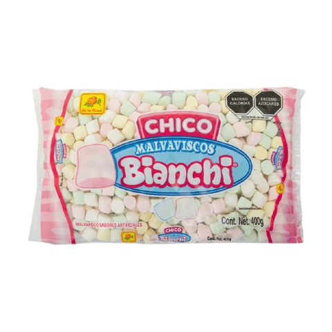 Bianchi de colores, empaque original de De la Rosa