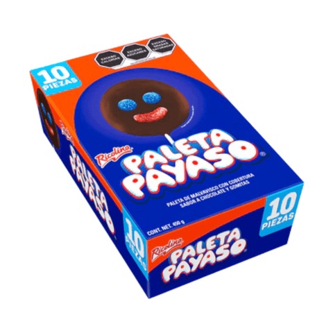 Paleta Payaso, empaque original de Ricolino
