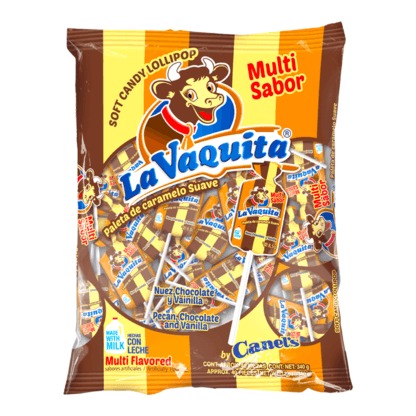 Paletas Vaquita, empaque original de Canel’s