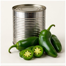 Chiles jalapeños en lata